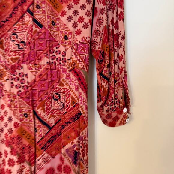 NWT Free People Lennon Button Front Primrose Maxi Dress - Picture 6 of 6